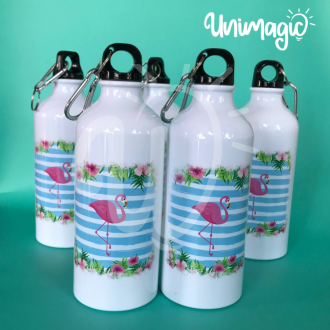 Caramañolas Metalica Blanca 600 Ml Sublimada + Caja un solo diseño, sin  nombres -