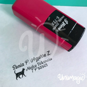 Sello de Bolsillo Handy Shiny Ref. S-723 Medida 47 X 17 mm