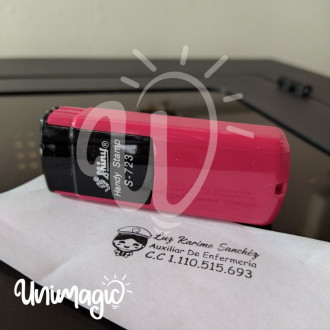 Sello de Bolsillo Handy Shiny Ref. S-723 Medida 47 X 17 mm