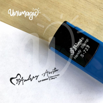 Sello de Bolsillo Handy Shiny Ref. S-723 Medida 47 X 17 mm