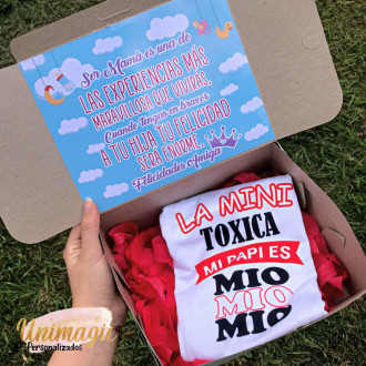 Mameluco Estampado Personalizado con caja