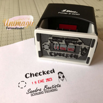 Sello Fechador Ref. 828-D LOGO Medida 56 x 33 mm