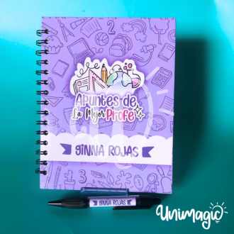 Agenda Media Oficio - 100 Hojas - Argollada- Plastificada
