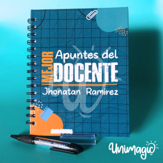 Agenda Media Oficio - 100 Hojas - Argollada- Plastificada
