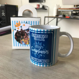 Mug Blanco 11 onz Personalizado con caja -