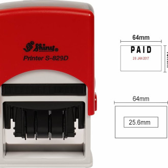 Sello Fechador Ref. 829-D LOGO Medida 64 x 40 mm